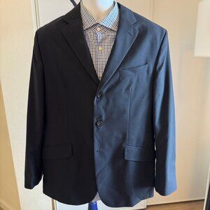 Banana Republic BR 42R 42 Black RN 54023 Wool Mens Blazer Sport Coat Jacket
